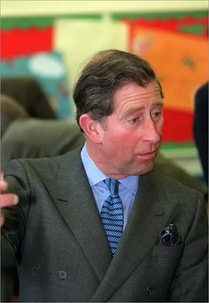Prince Charles, March 1998 Visting a school in Norwich