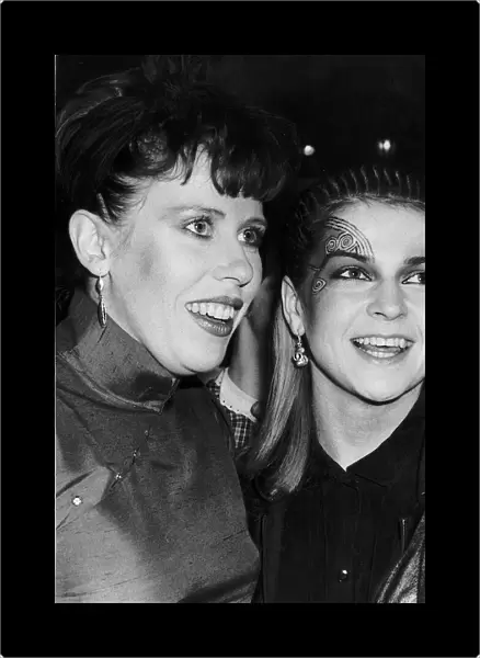 Toyah Wilcox and Hazel O Connor at the rock and pop awards