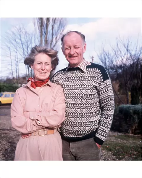 Frank Bough TV Presenter with his wife Nesta Bough Circa 1980