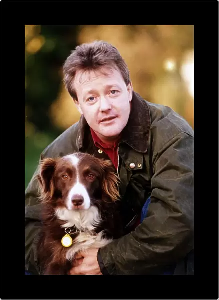 Keith Chegwin TV Presenter with dog