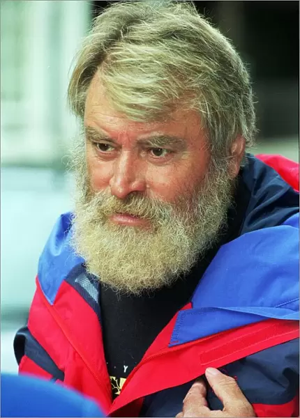 Brian Blessed the actor is safe home from Everest and at a photocall for Channel 4TV