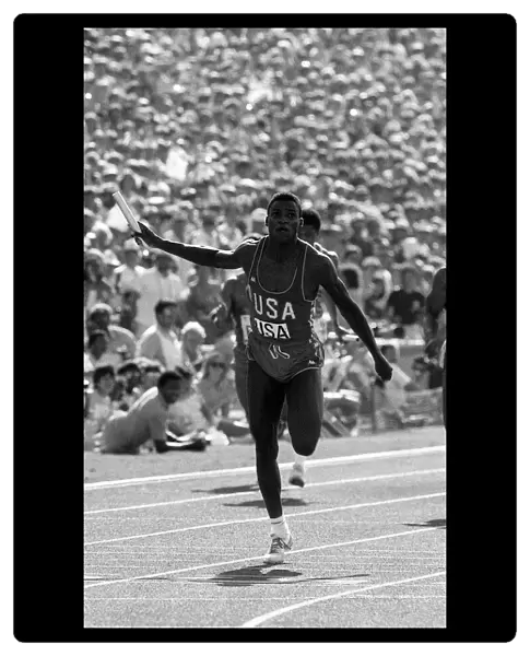 Los Angeles Olympic Games August 1984 Carl Lewis of the United States of America