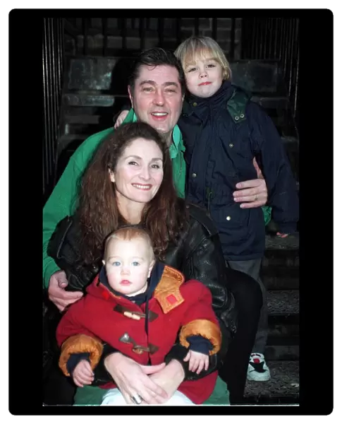 Brian Croucher Actor with his wife Christina and Children Sean and Billie