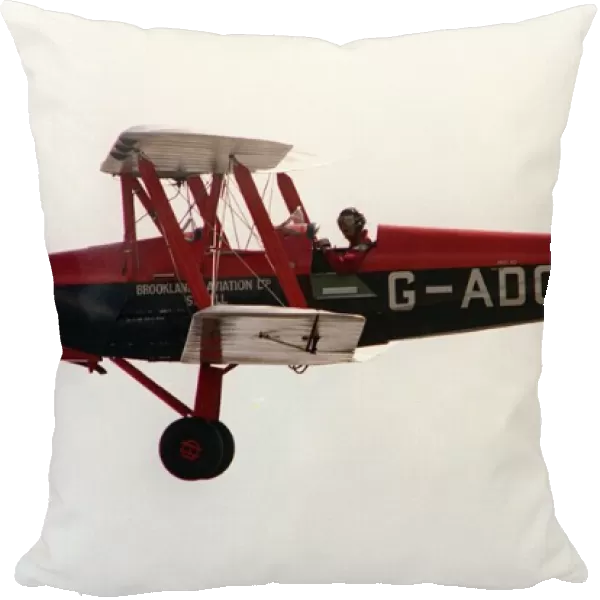 Aircraft deHavilland DH82 Tiger Moth August 1993, flying at the Wroughton Airshow