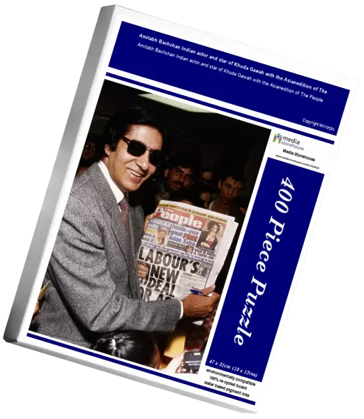 Amitabh Bachchan Indian actor and star of Khuda Gawah with the Asianedition of The