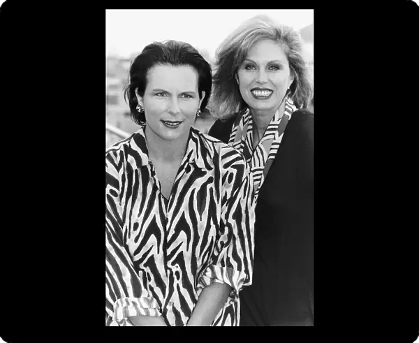 Joanna Lumley Actress with Comedienne Jennifer Saunders
