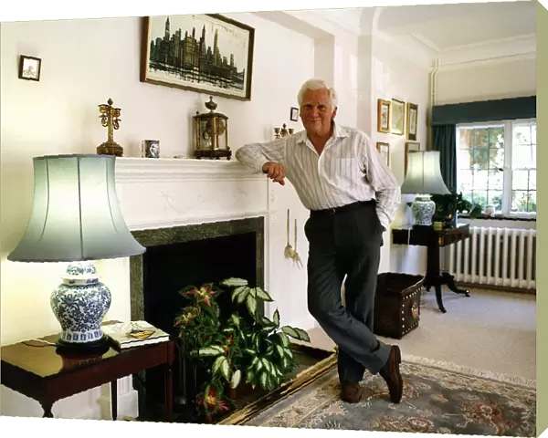 John Hewer Actor Plays 'Captain Birds Eye'in the advert. Pictured at his home