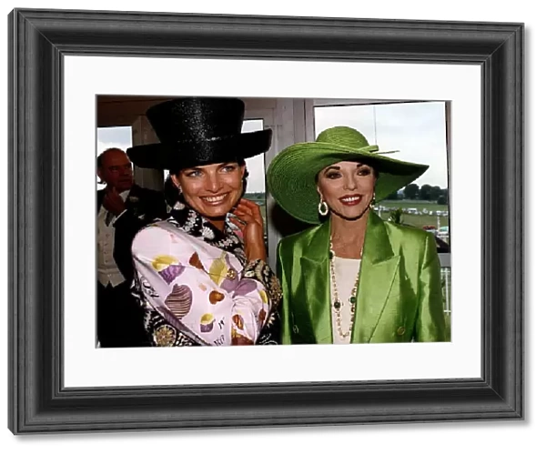 Joan Collins Actress at Epsom on derby day