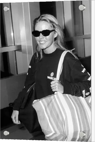 Patsy Kensit the actress leaving heathrow airport