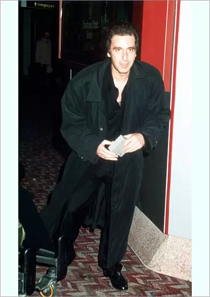 Actor Al Pacino at Heathrow Airport November 1989