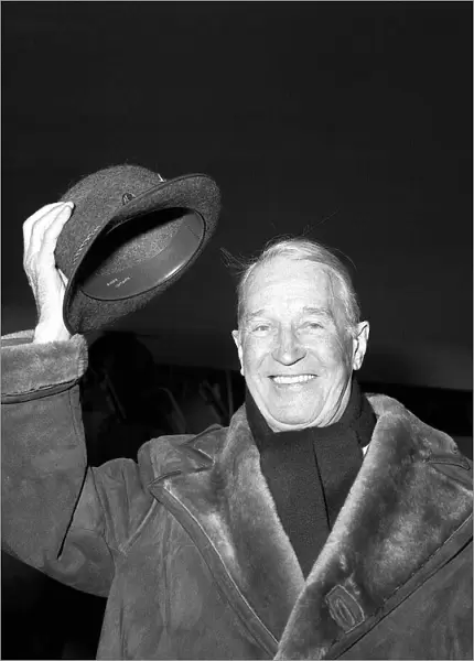 Maurice Chevalier Actor - Feb 1968 arriving at Heathrow from Amsterdam