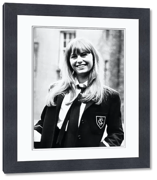 Susan George actress as schoolgirl 1969