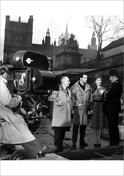 Frankie Vaughan singer and actor filming 'The Heart of a Man'