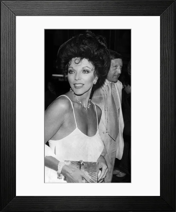 Framed Print : Joan Collins Print, March 1984 Framed Print : Joan Collins Print, March 1984