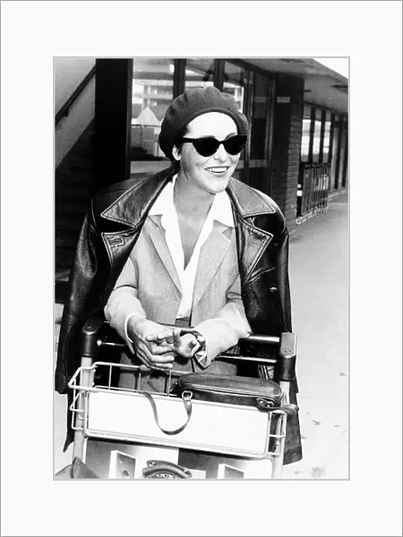 Amanda Donohoe British Actress leaving Heathrow Airport for Los Angeles