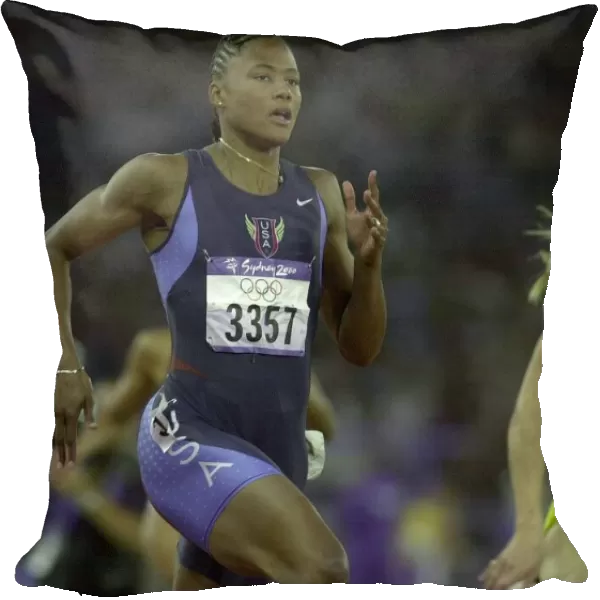Marion Jones in the 200m heats Sydney Olympic Games 2000 September 2000