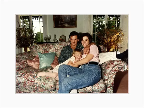 Barry McGuigan boxer with his family and wife Sandra