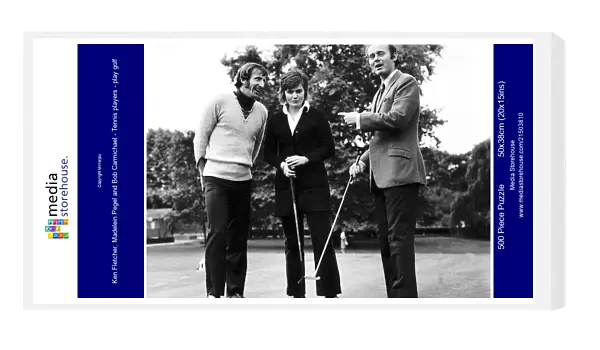 Ken Fletcher, Madelein Pegel and Bob Carmichael - Tennis players - play golf