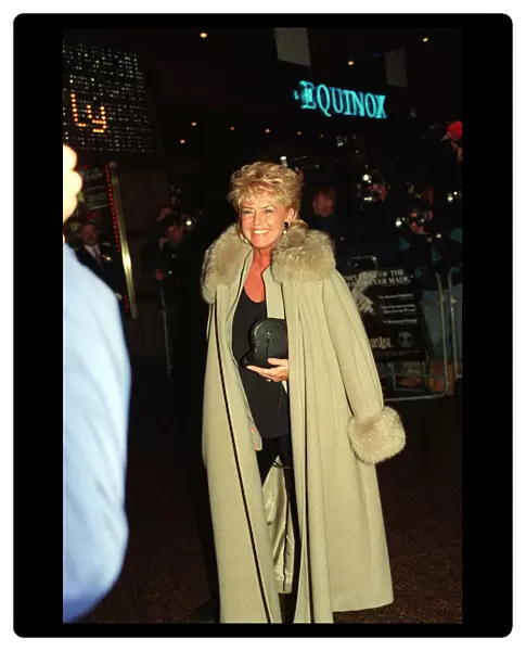 Gloria Hunniford TV Presenter February 1994 at the film premiere of Schindlers List