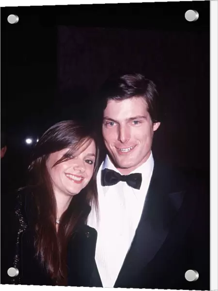 Christopher Reeves actor with Gaye Exton at premiere of film Superman
