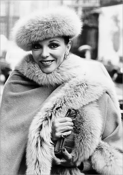 Joan Collins actress, April 1985