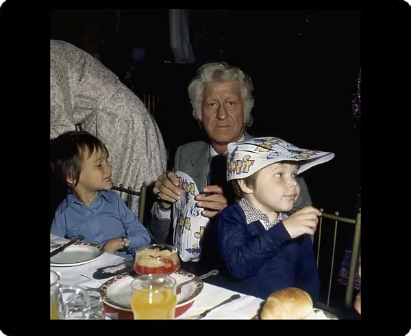 Jon Pertwee Actor at a Variety Club Luncheon for Prince Charles June 1981