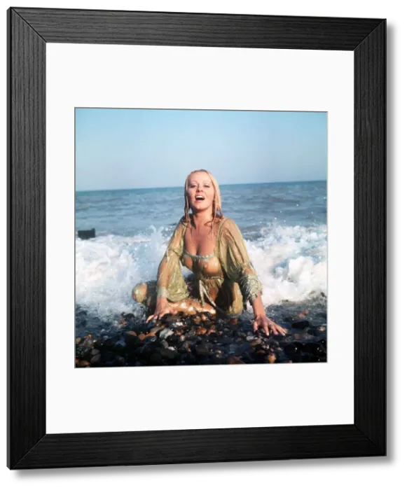 Framed Print : Yutte Stensgaard Actress Print - October 1971 Framed Print : Yutte Stensgaard Actress Print - October 1971