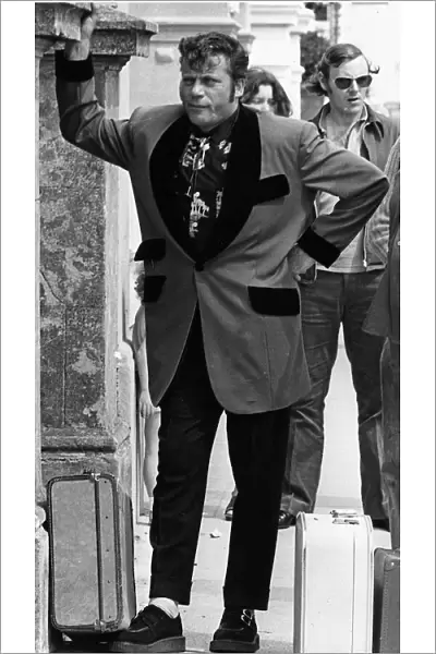 Oliver Reed British actor dressed as Teddy Boy 1974 in film Tommy The Who