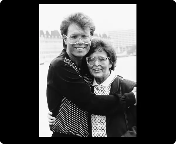 Cliff Richard Actor Singer With His Mother - August 1987 Dbase Msi