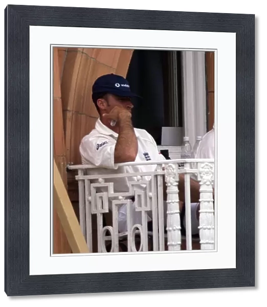 Nasser Hussain July 1999 Hussain watches from the players balcony at the 2nd Test