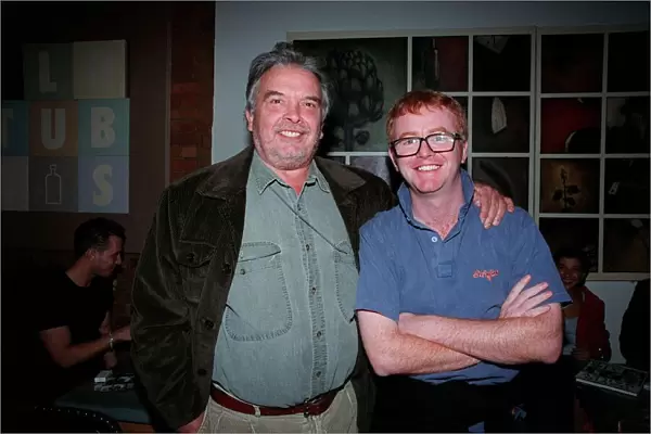Chris Evans Radio  /  TV Presenter September 1998 With photographer David Bailey