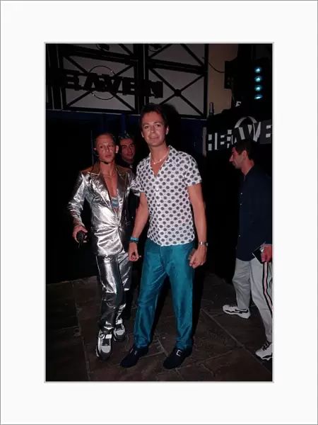 Julian Clary Comedian  /  TV Presenter August 1998 Arriving at Heaven nightclub in