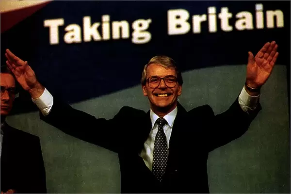 John Major at the Conservative Party Conference in 1992