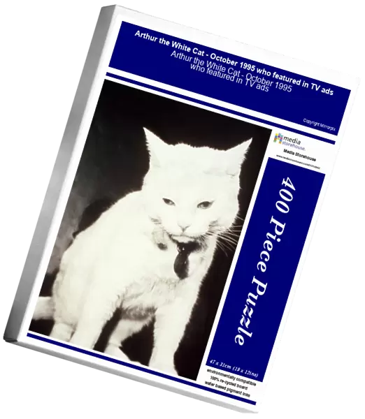 Arthur the White Cat - October 1995 who featured in TV ads