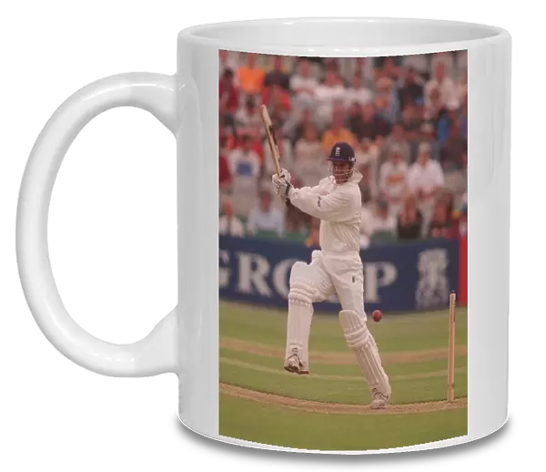 England v South Africa 5th Test Headingley Aug 1998 Mark Butcher batting during his