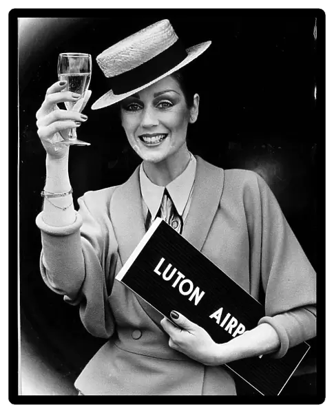 Lorraine Chase the cockney model - April 1979 whose adverts for Campari made