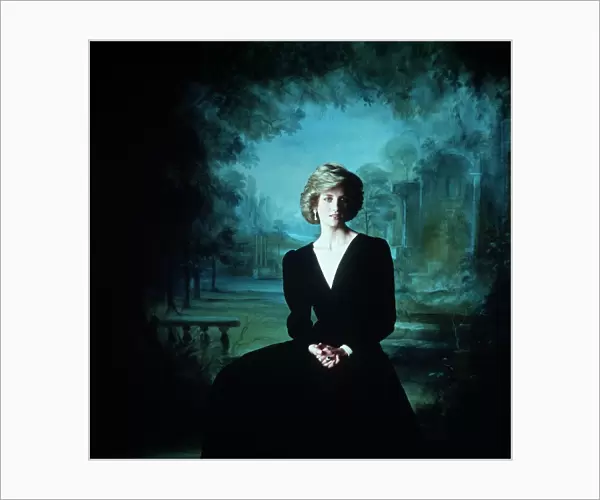 Princess Diana portrait painting April 1985