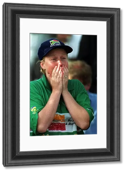 South Africa Cricket Fan cries at Edgbaston June 1999 Australia