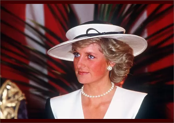 Diana, Princess of Wales at the Guildhall to receive The Freedom of the City of London