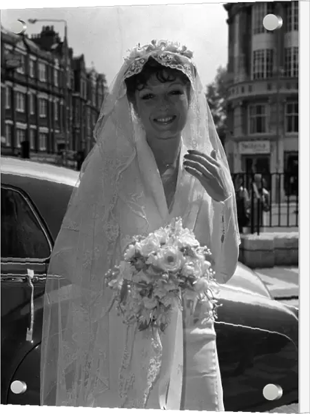 Rula Lenska star of Rock Follies married actor Brian Deacon in London June