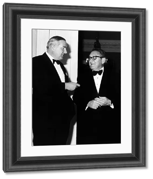 James Callaghan British Prime Minister 1976 with American diplomat Henry Kissinger