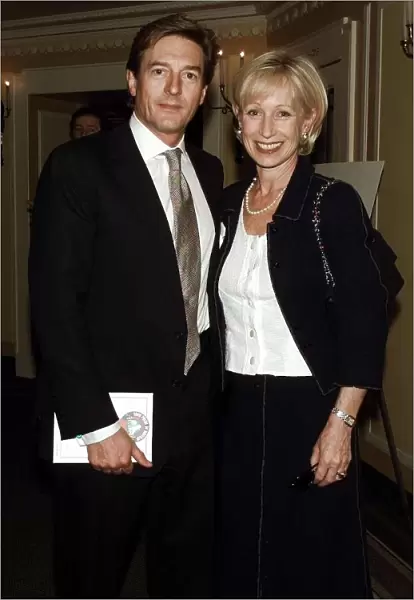 Nigel Havers actor with his wife Polly May 1999, at the Dorchester Hotel for the Mirror