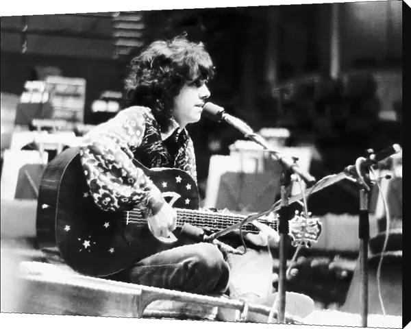 Donovan Scottish singer on stage 1973 at Royal Albert Hall London