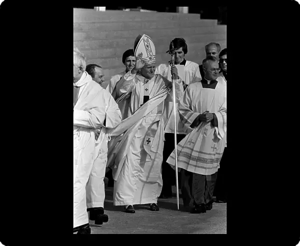 Pope John Paul II during his visit to Ireland in 1979