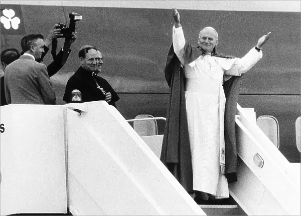 Pope John Paul II leaving Shannon Airport after visit 1979