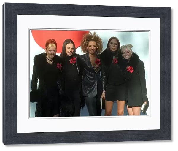 Spice GIrls at launch of Poppy Appeal October 1997 in aid of this year