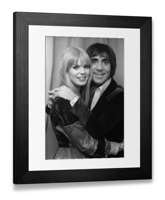 Framed Print : Keith Moon and Annette Lax 1975 Print Framed Print : Keith Moon and Annette Lax 1975 Print
