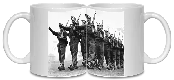 WW2 Drill practice for Britains Home Guard