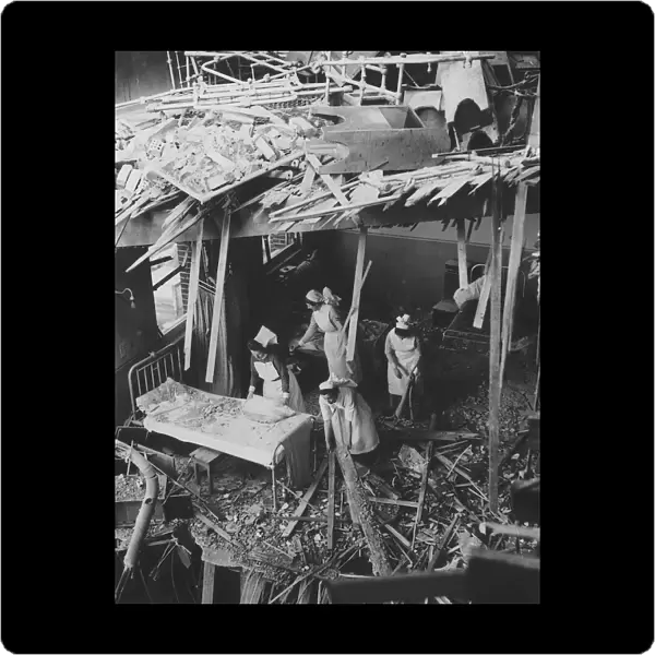 WW2 Air raid on hospital in London 1941