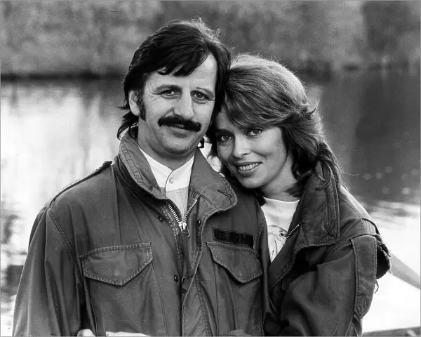 Former Beatles drummer Ringo Starr with Wife Barbara November 1981